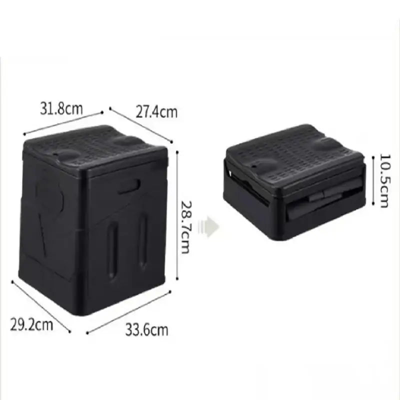Portable Folding Camping Toilet – Outdoor Use - Black / Outdoor Toilet - SS
