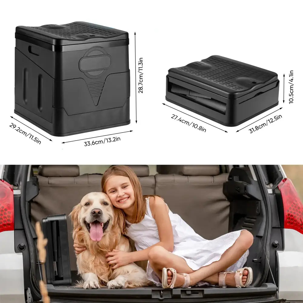Portable Folding Camping Toilet – Outdoor Use - Black / Outdoor Toilet - SS