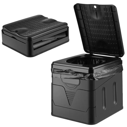 Portable Folding Camping Toilet – Outdoor Use - Black / Outdoor Toilet - SS