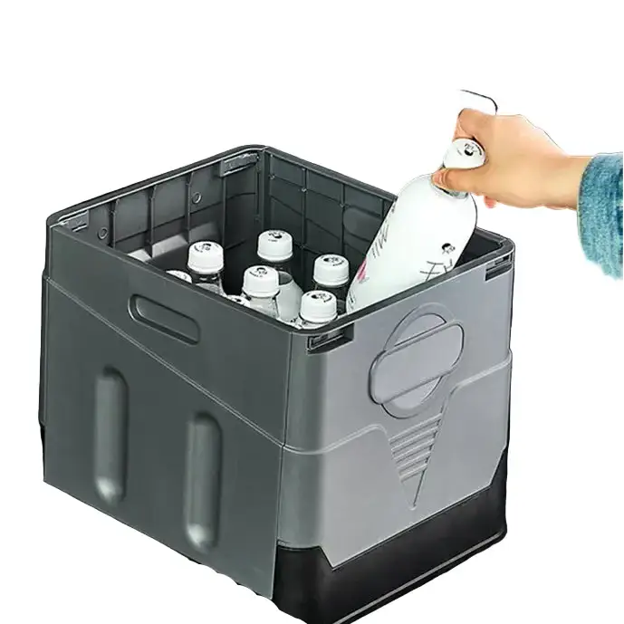 Portable Folding Emergency Travel Toilet - Gray / Folding Toilet - SS
