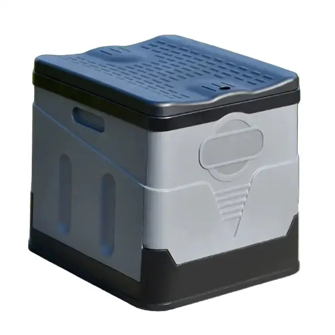 Portable Folding Emergency Travel Toilet - Gray / Folding Toilet - SS