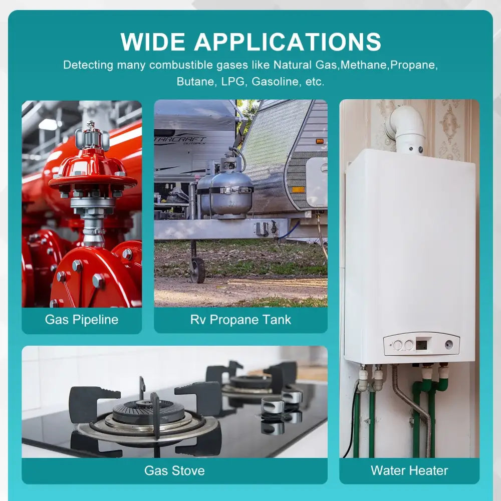 Portable Gas Leak Detector – Natural & Combustible Gas Sniffer - Gas Leak Detector - HBC