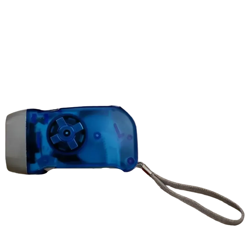 Portable Hand Pressing LED Night Flashlight Self-Powered Dynamo Crank Power Wind Up Manual Power Generation For Camping