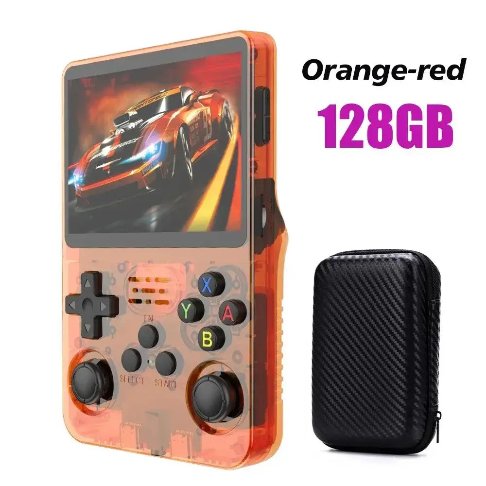 Portable Handheld Console (available with different colours and storage options) - 128G Orange with bag - 9eight5