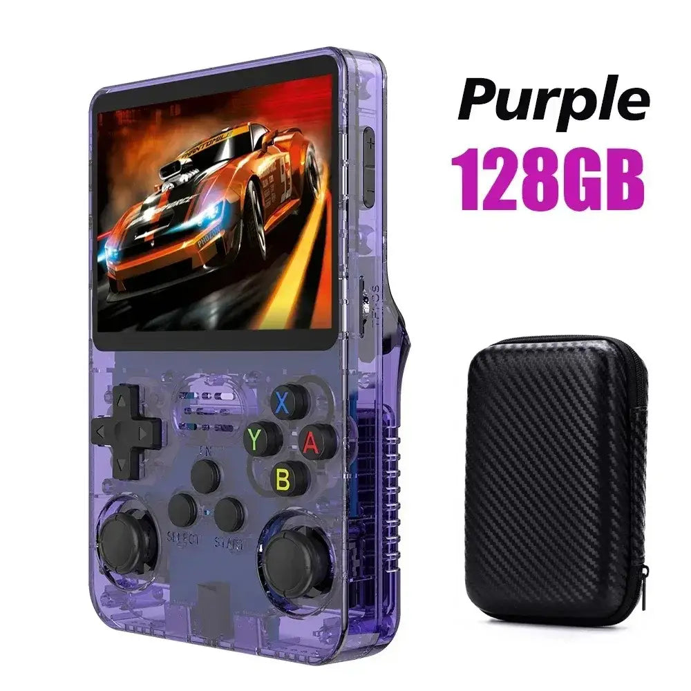 Portable Handheld Console (available with different colours and storage options) - 128G Purple with bag - 9eight5