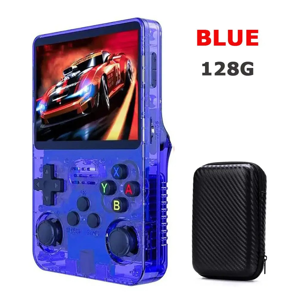 Portable Handheld Console (available with different colours and storage options) - 128G Blue with bag - 9eight5