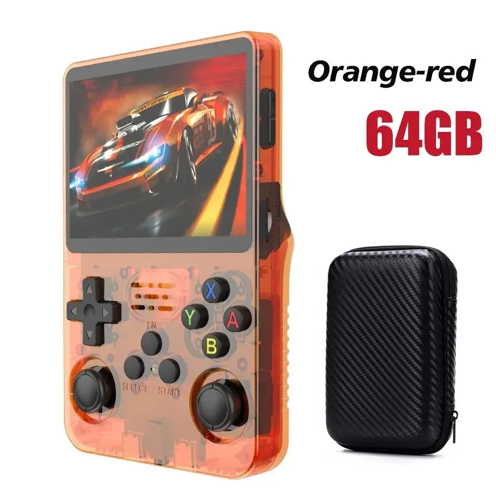 Portable Handheld Console (available with different colours and storage options) - 64G Orange with bag - 9eight5