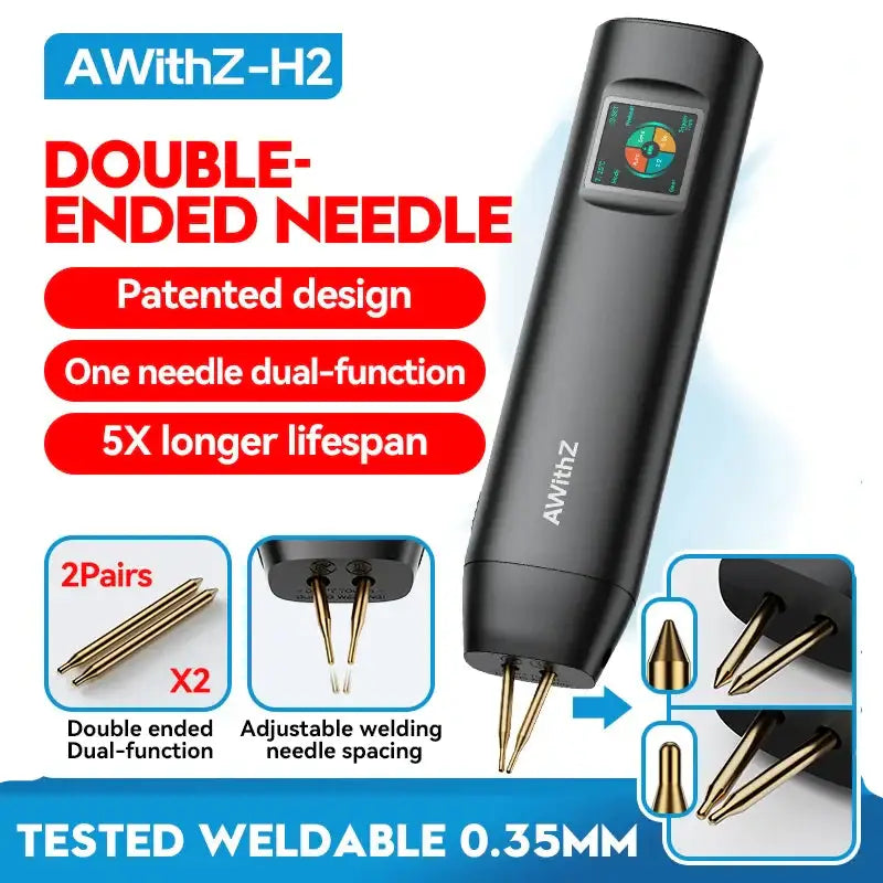 Portable Handheld Spot Welder for 18650 Batteries - H2 Double-ended pin / Welding Machine - HBC
