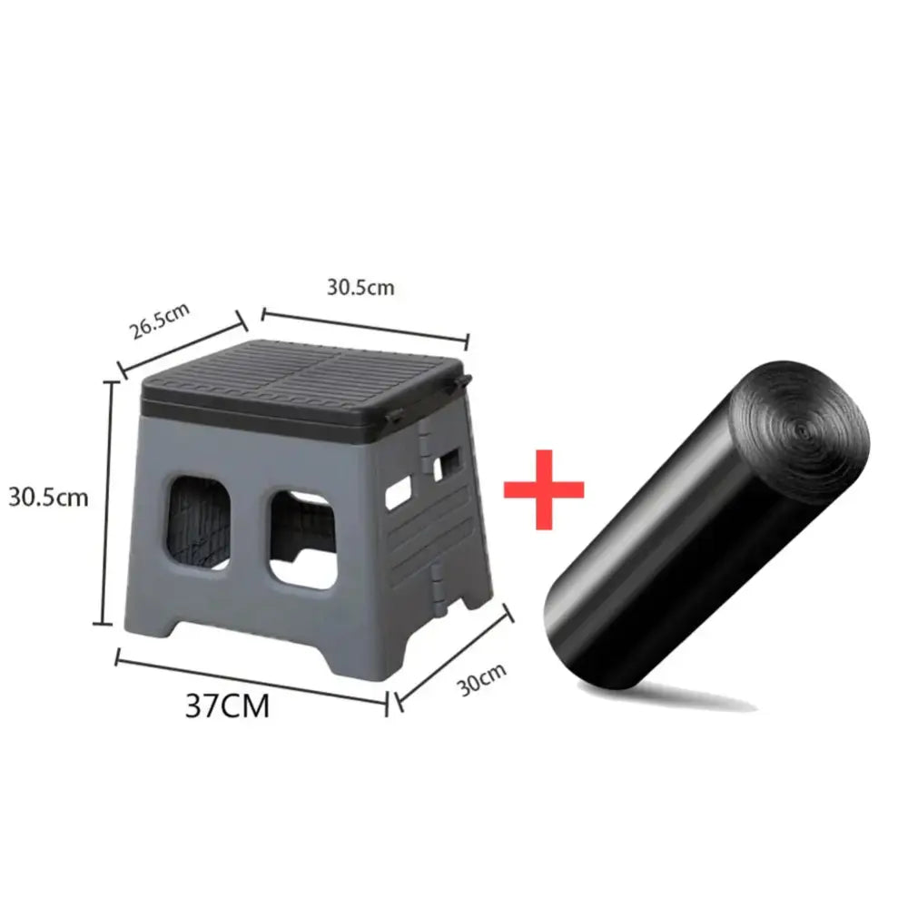 Portable Outdoor Folding Camping Toilet - 1 Set / Portable Camping Toilet - SS