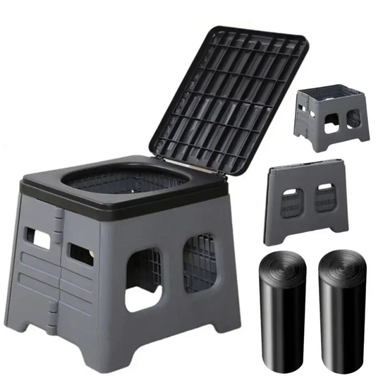 Portable Outdoor Folding Camping Toilet - SS