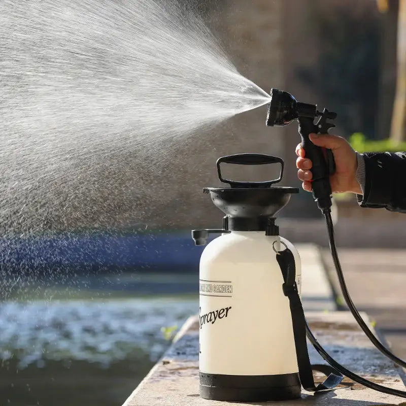 Portable Outdoor Manual Camping Shower – 3/5/8L with Hose - SS