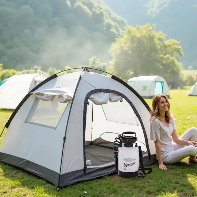 Portable Outdoor Manual Camping Shower – 3/5/8L with Hose - SS