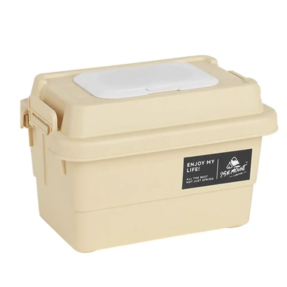 Portable Outdoor Tissue & Storage Box – 1.1L (3 colours available) - Beige - SS