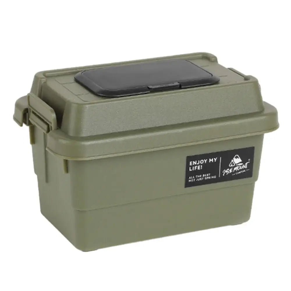 Portable Outdoor Tissue & Storage Box – 1.1L (3 colours available) - Army Green - SS
