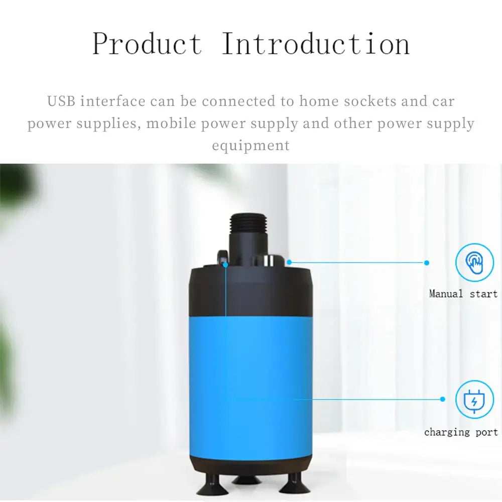 Portable Rechargeable Camping Shower (available in Black & Blue) - SS