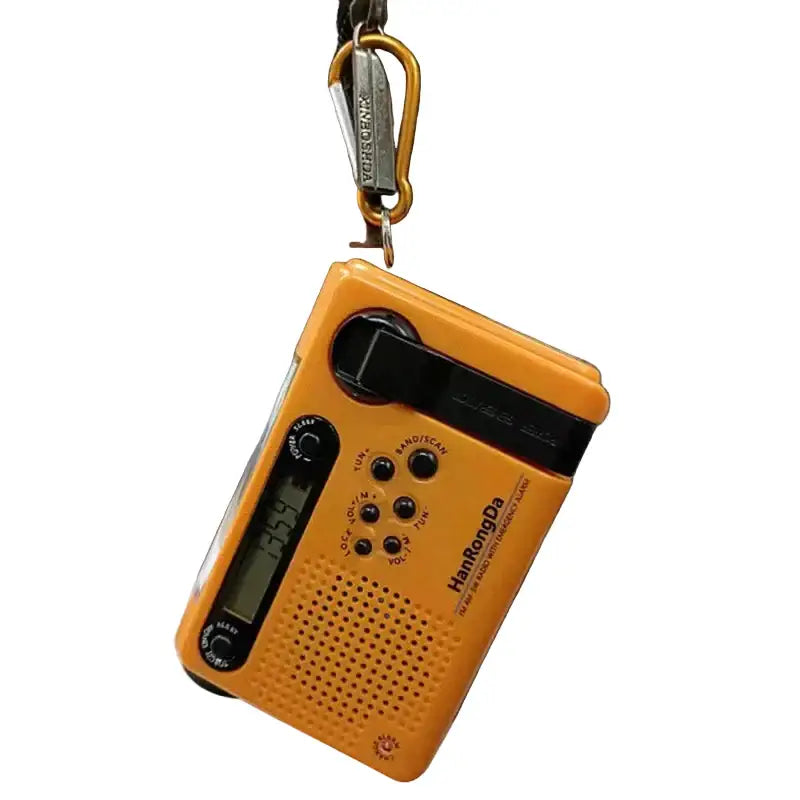 Portable Solar Hand Crank Radio with Power Bank & Flashlight - SS