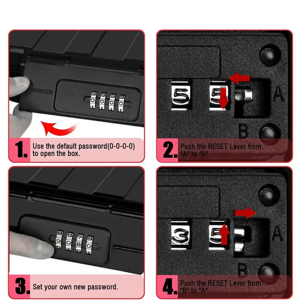 Portable Travel Safe Box – Waterproof Lockbox - SS