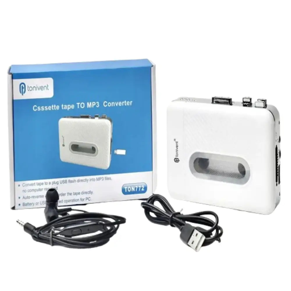 Portable USB Cassette to MP3 Converter & Tape Player Recorder
