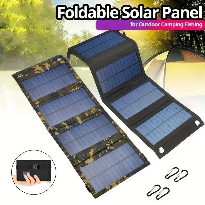 Portable USB Foldable Solar Panel Folding Solar Panels For Travel Mobile Phone Charging Bank Flashlight Fan Mobile