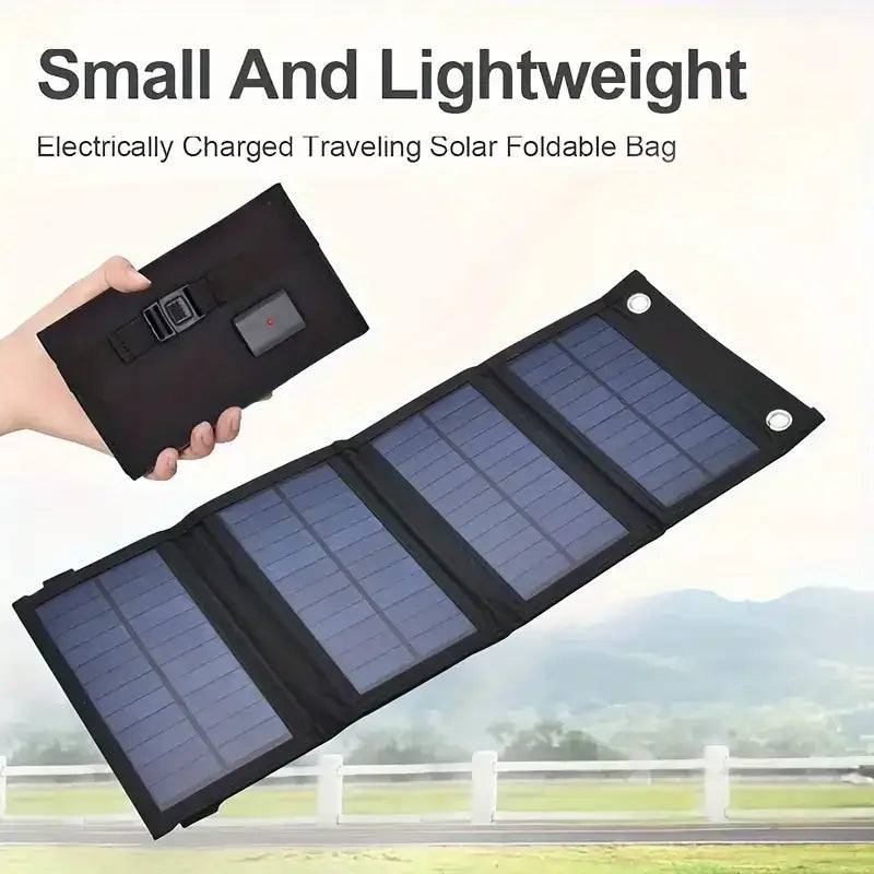Portable USB Foldable Solar Panel Folding Solar Panels For Travel Mobile Phone Charging Bank Flashlight Fan Mobile