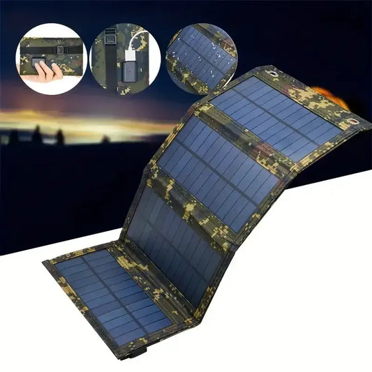 Portable USB Foldable Solar Panel Folding Solar Panels For Travel Mobile Phone Charging Bank Flashlight Fan Mobile