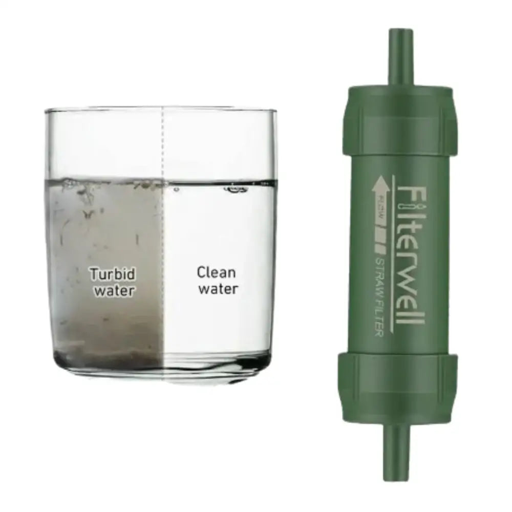 Portable Water Filter Straw for Camping & Emergency Survival - SS