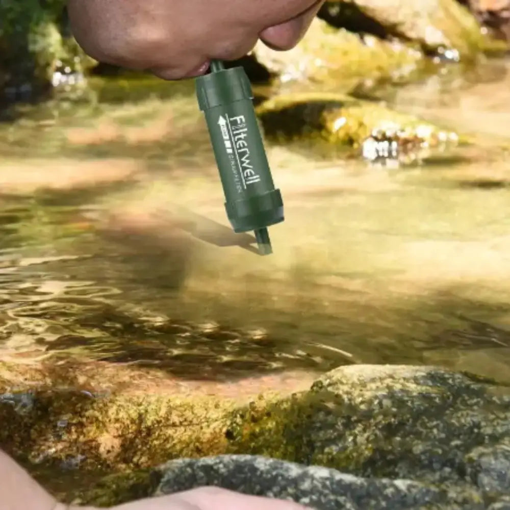 Portable Water Filter Straw for Camping & Emergency Survival - SS