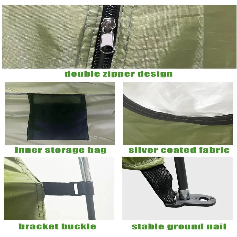 Portable Waterproof Shower & Changing Tent (available in Green & Orange) - SS