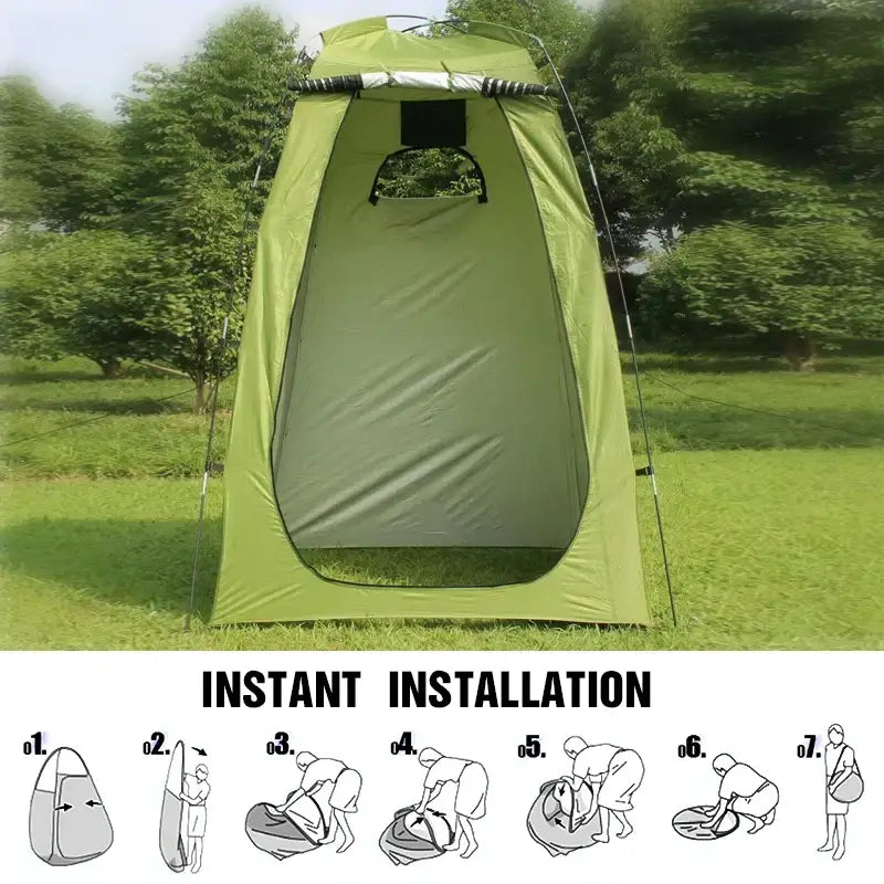 Portable Waterproof Shower & Changing Tent (available in Green & Orange) - SS