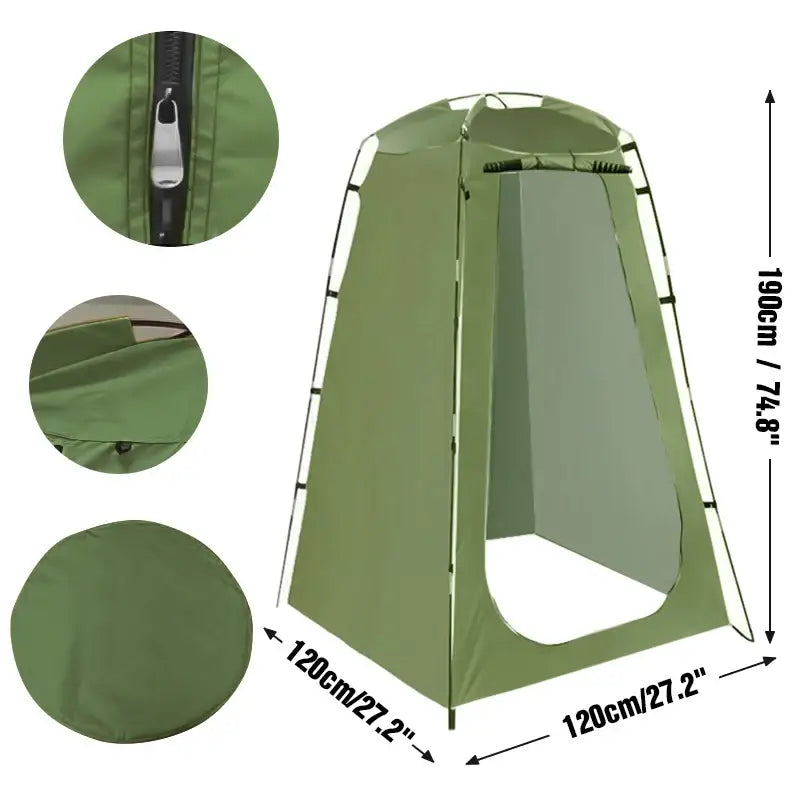 Portable Waterproof Shower & Changing Tent (available in Green & Orange) - SS