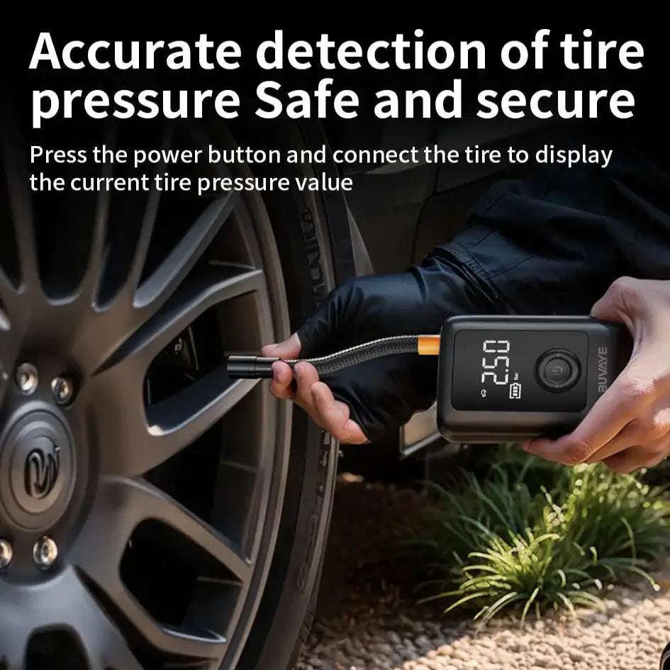 Portable Wireless Air Compressor For Tyre Inflation - HBC