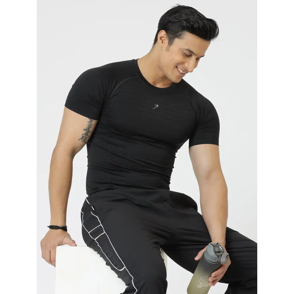 Power Seamless T-shirt Black - Tshirts