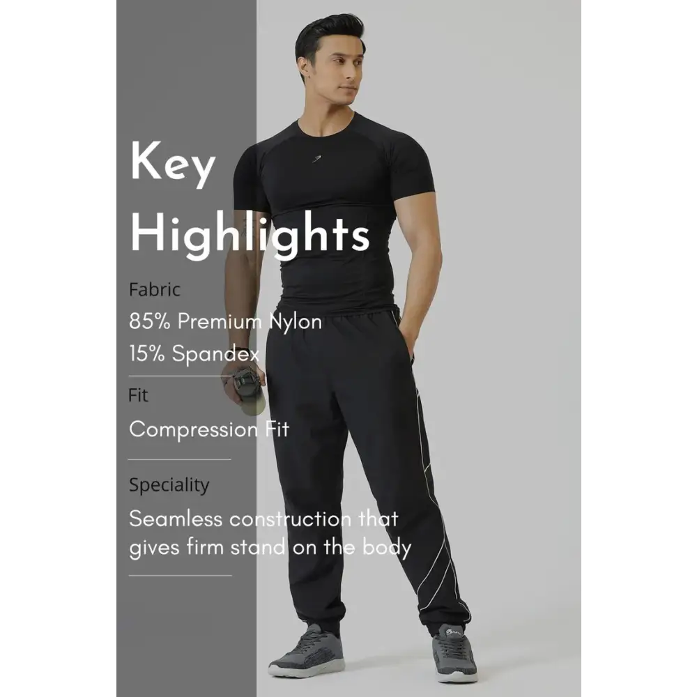 Power Seamless T-shirt Black - Tshirts