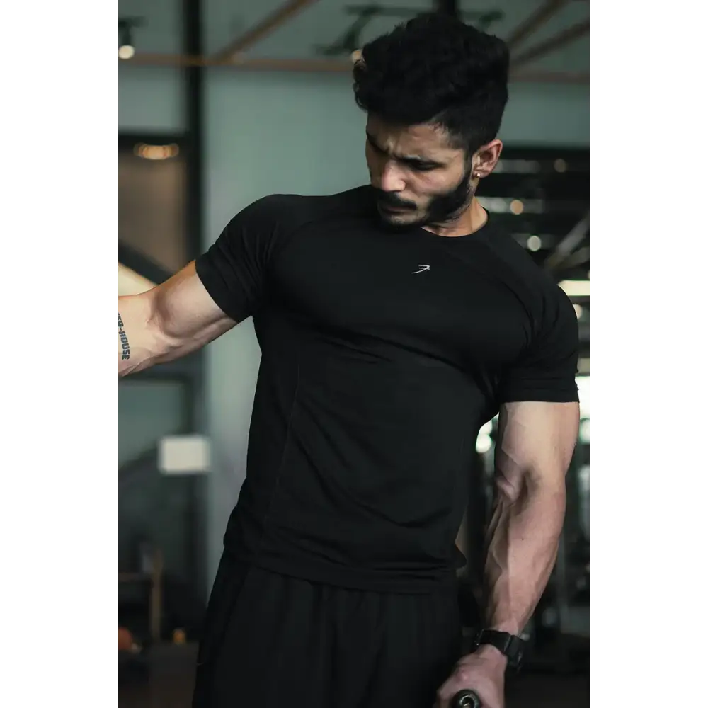 Power Seamless T-shirt Black - Tshirts