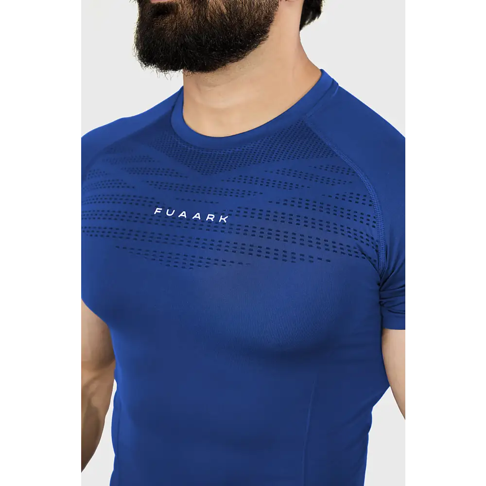 Power Seamless T-shirt Blue/ Fuaark - Tshirts