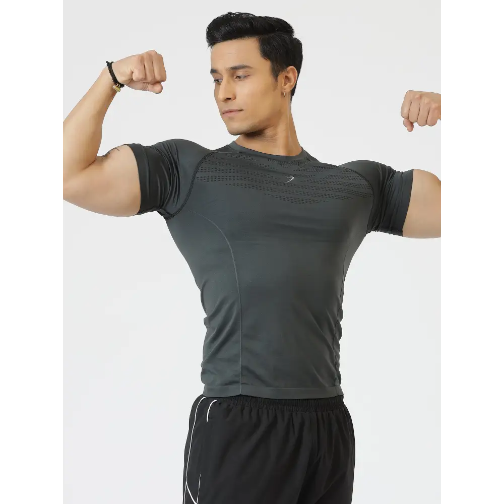 Power Seamless T-shirt Grey - Tshirts