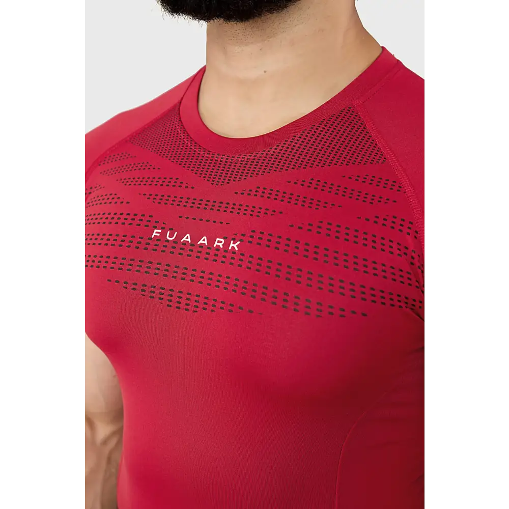 Power Seamless T-shirt Red/ Fuaark - Tshirts