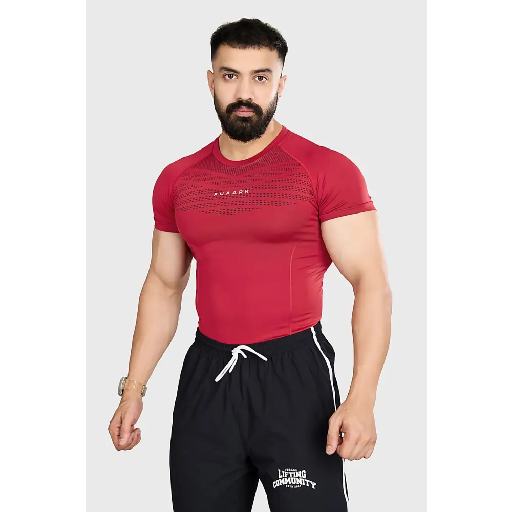 Power Seamless T-shirt Red/ Fuaark - Tshirts