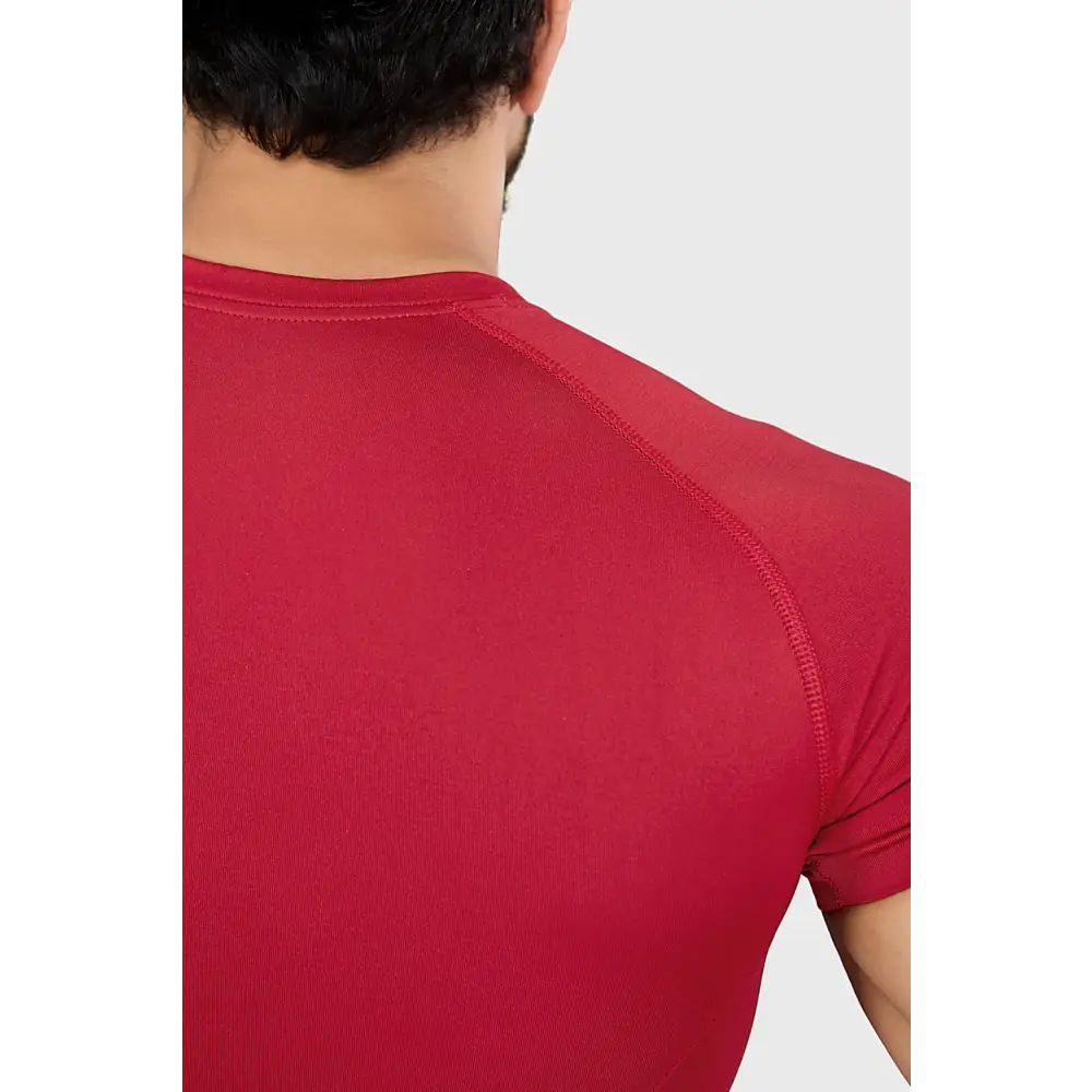 Power Seamless T-shirt Red/Logo - Tshirts