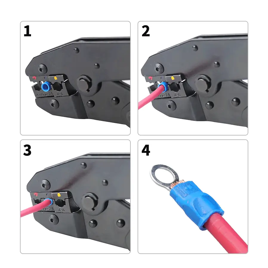 Pre-Insulated Terminal Crimping Pliers Kit (different models available) - HBC