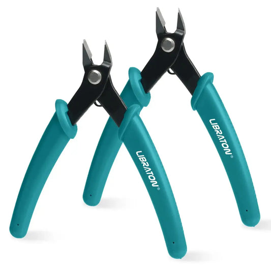 Precision Micro Wire Cutter & Side Cutting Pliers (available in 1pc and 2pcs) - Wire Cutters 2PC / 5.12 Inches / Wire