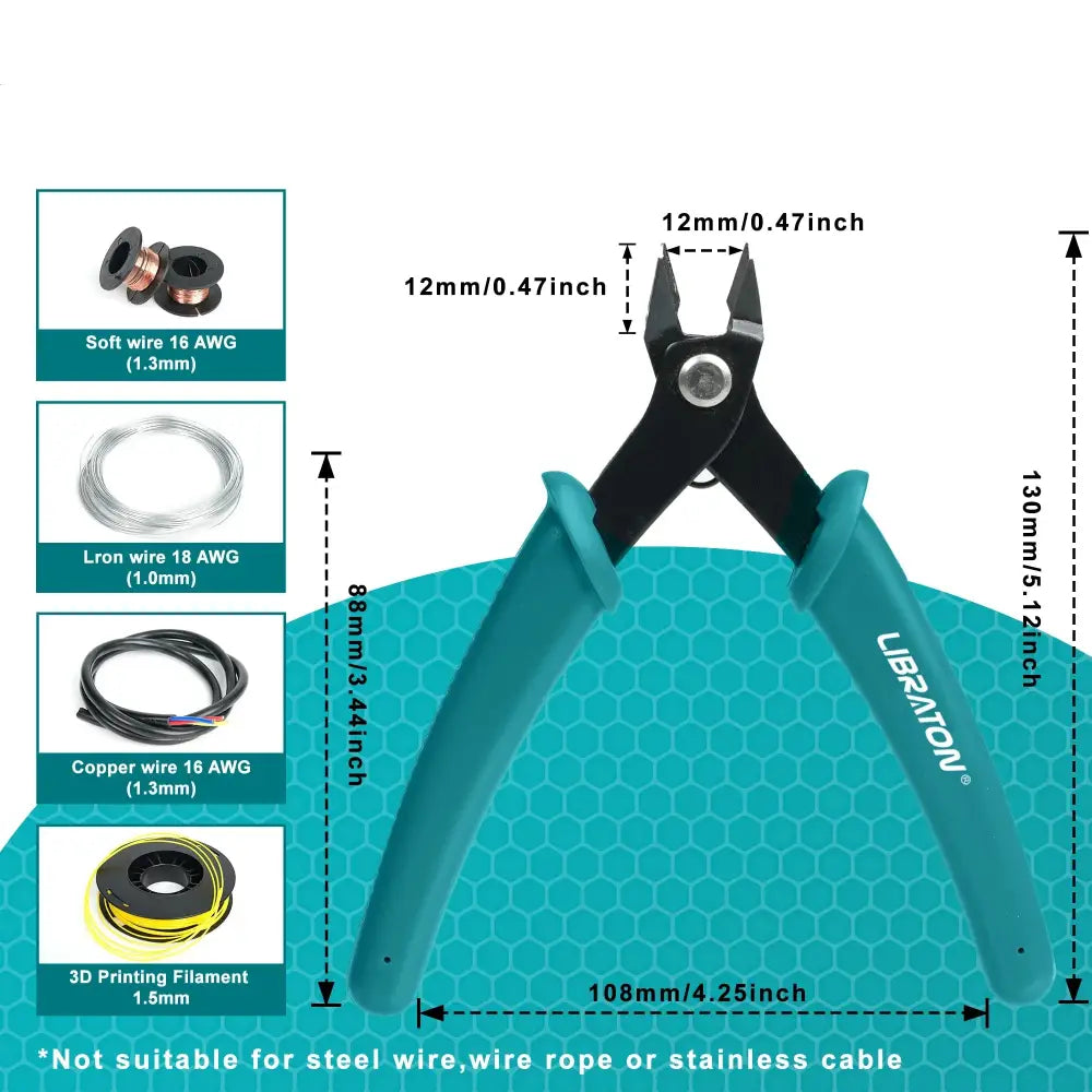 Precision Micro Wire Cutter & Side Cutting Pliers (available in 1pc and 2pcs) - HBC