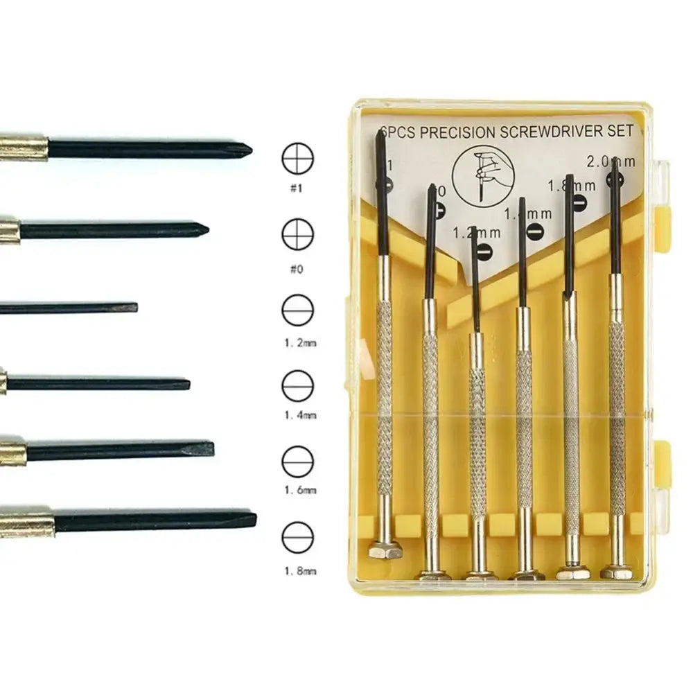 Precision Screwdriver Set (6Pcs) (2 types of sets available) - HBC