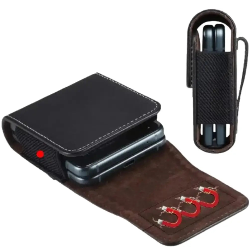 Premium Leather Belt Clip Case (Black) - 9eight5
