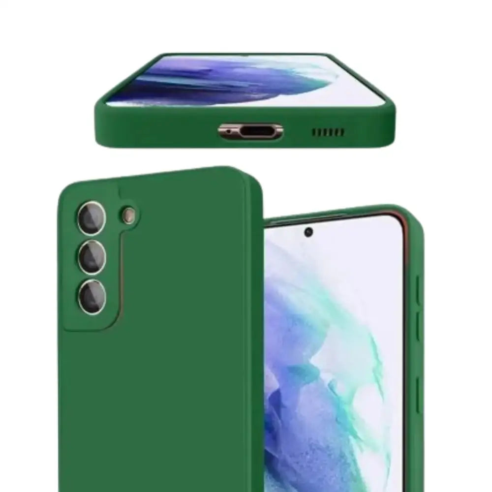Premium Liquid Silicone Case for Samsung Galaxy A & S Series (Dark Green) - 9eight5