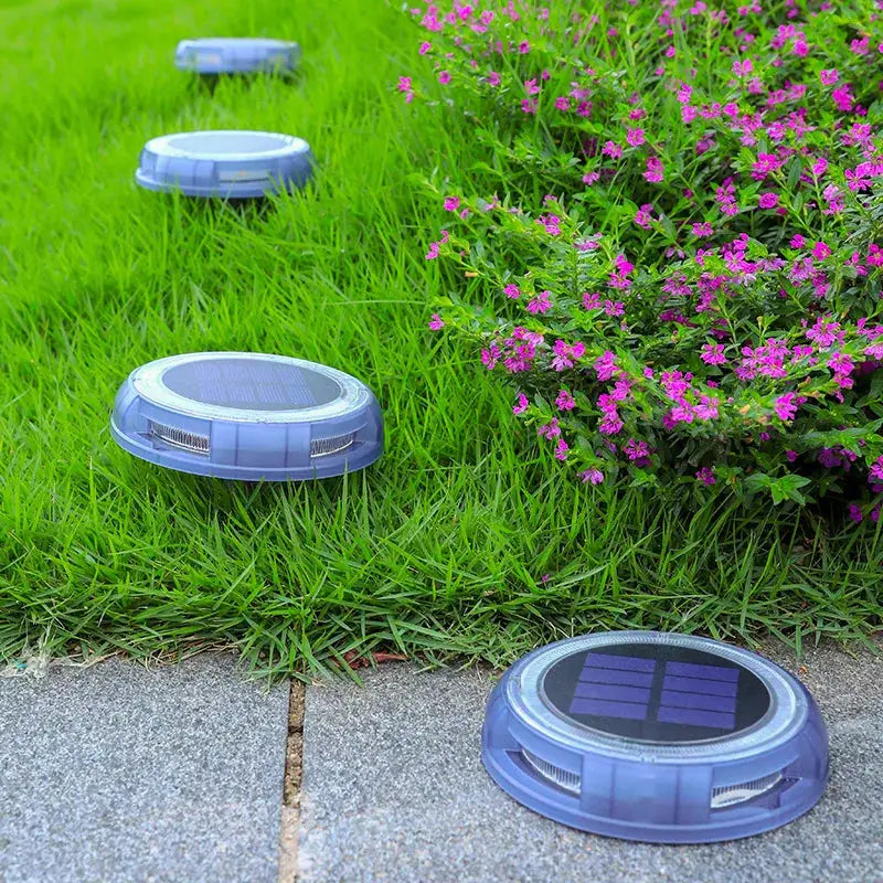 Premium Outdoor Waterproof LED Solar Lawn Lights - Elegant Buried Street Lamps for Gardens and Villas in Warm White