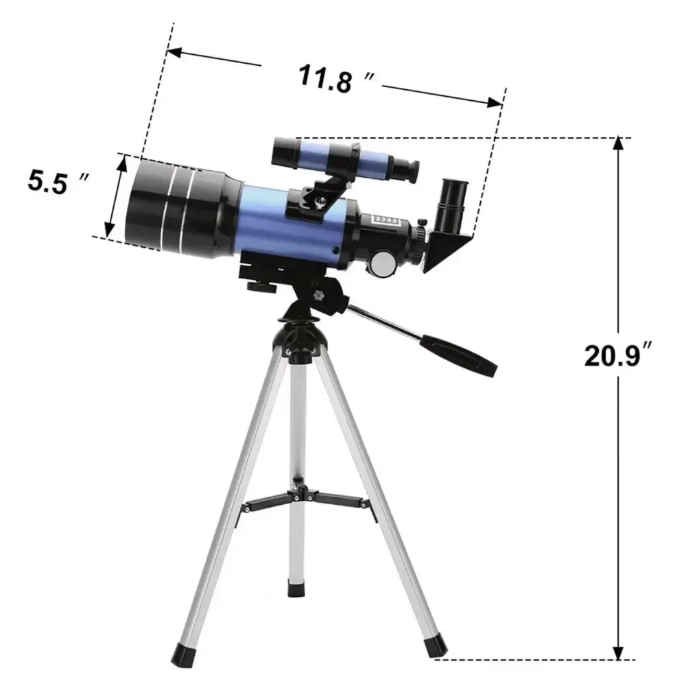 Professional Astronomical Telescope – 150x Zoom with HD Night Vision - Blue - SS