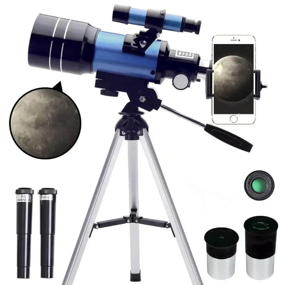 Professional Astronomical Telescope – 150x Zoom with HD Night Vision - Blue - SS