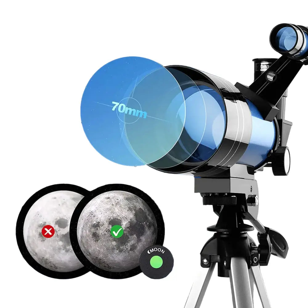 Professional Astronomical Telescope – 150x Zoom with HD Night Vision - Blue - SS