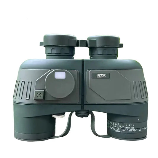 Professional Binoculars – Waterproof with Rangefinder & Compass (10x50) - Green - SS